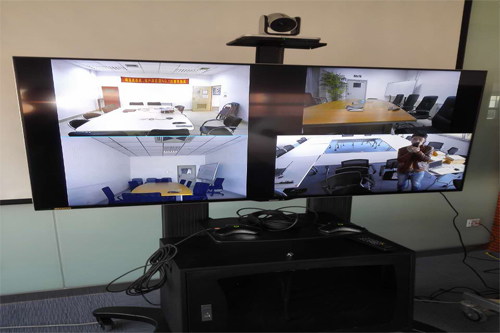 高清視頻會(huì)議效果顯示