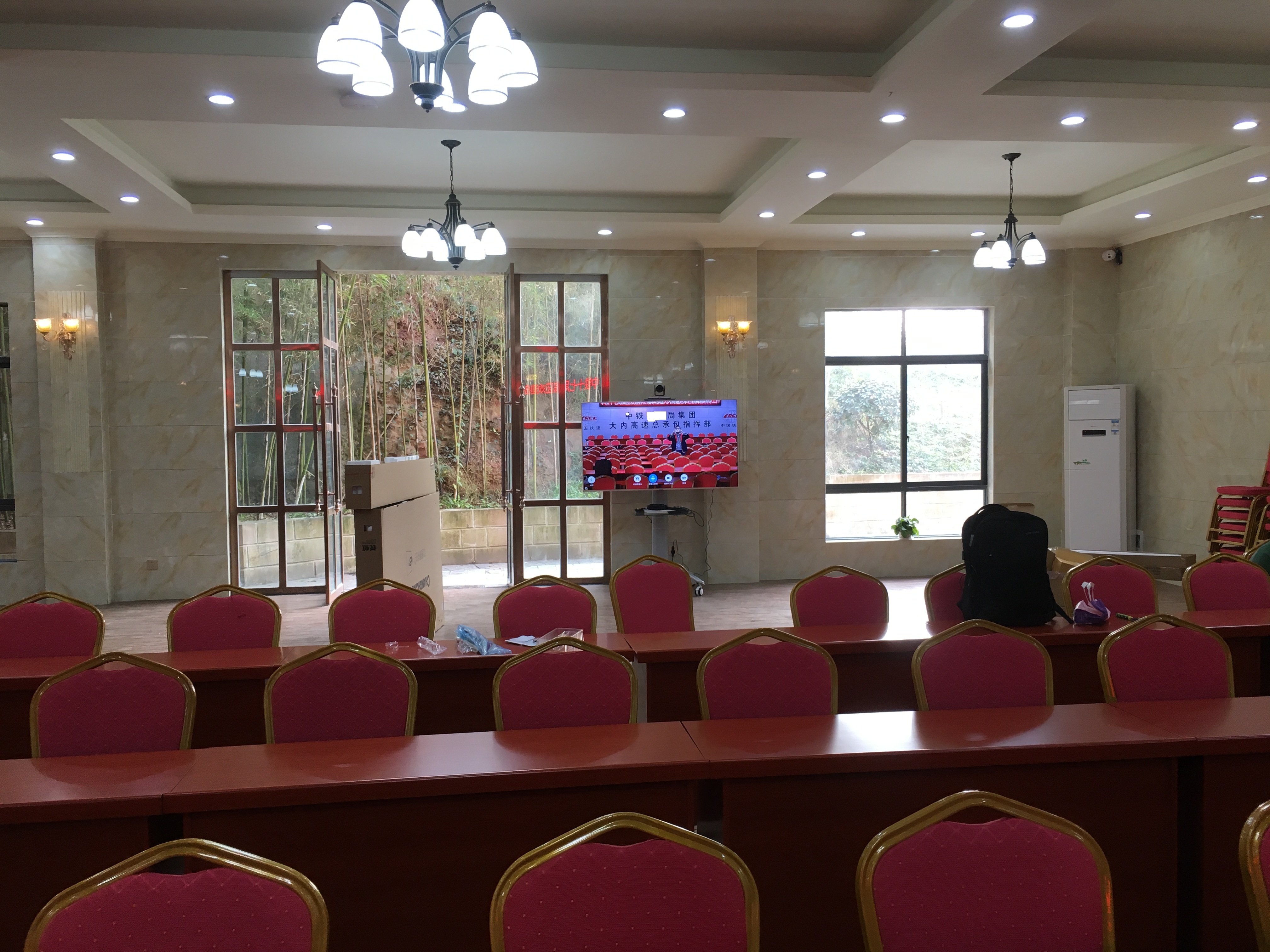 中鐵**局大足項目部視頻會議系統(tǒng)竣工